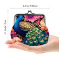 thumbnail image 2 of Premium Microfiber Coin Purse with Zinc Alloy Jaws - Stylish & Compact 4.3x4.7 in/11x12 cm Wallet for Men, 2 of 7