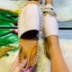 thumbnail image 4 of Alpargata plana de verano, zapatos de pescador transpirables, sandalias de boca de pescado para mujer Wmkox8yii  nm4281, 4 of 5