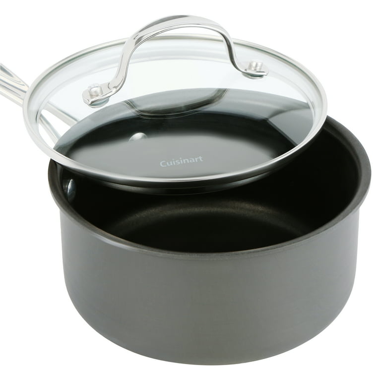 Carote 1.5 Quart Preowned Saucepan Small Nonstick Pot with Lid, Pour Spout