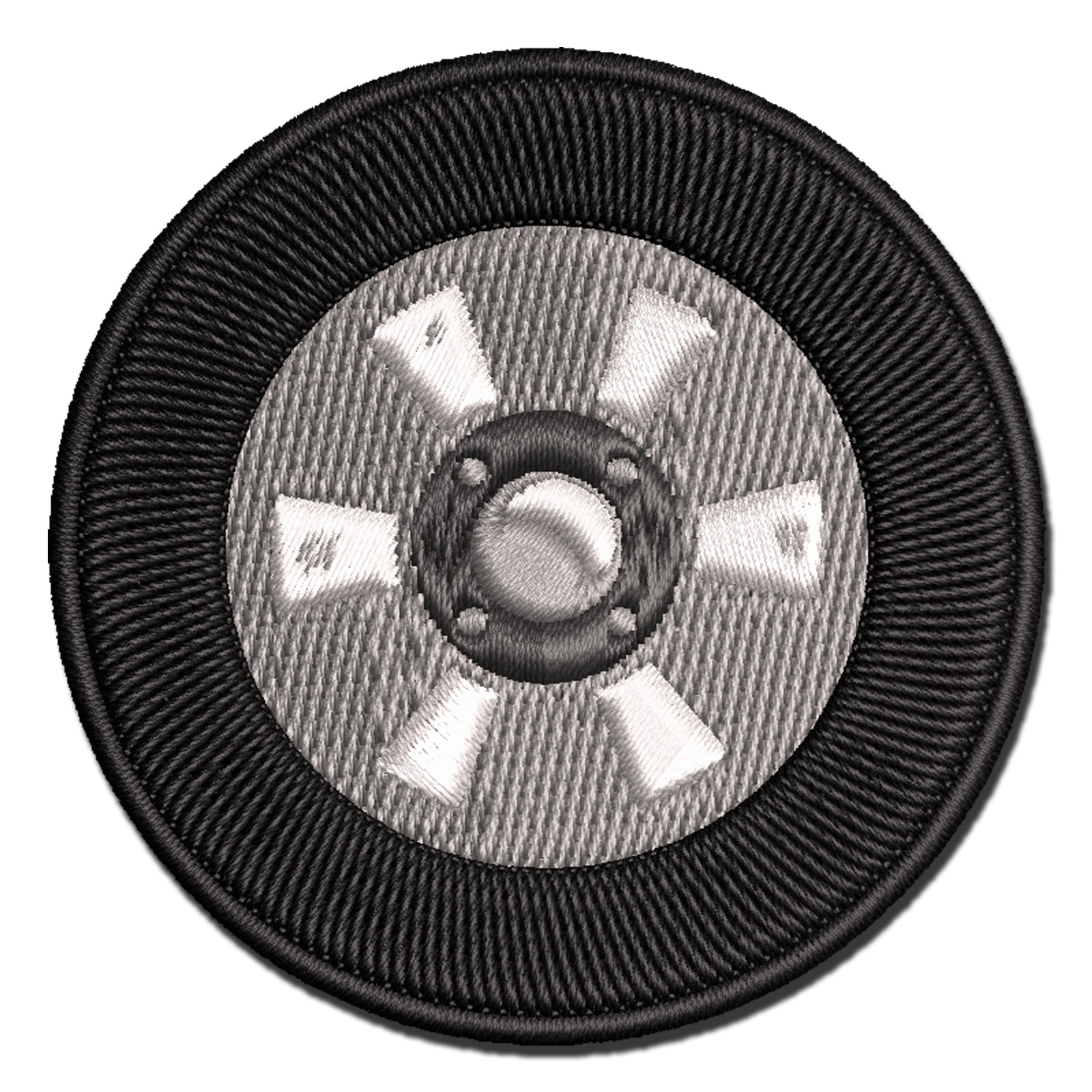 Detailed Realistic Tire Wheel Car Vehicle Applique MultiColor