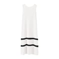 thumbnail image 5 of Casual Dresses for Women Round Neck Sleeveless Loose Fitting Comfy Mid Long Dresses Summer Loungewear, 5 of 6