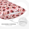 thumbnail image 3 of Lsque Cute Ladybugs 1 Pattern Pillow Case – Soft & Cozy Throw Pillow Cover, Hypoallergenic Cushion Case for Sleeping Women with Envelope Closure-20"x30", 3 of 6
