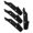 Black, variant on POPETPOP 4Pcs Orange Tool Hooks Hangers Wall Mount Bracket for Caliper and Micrometer Storage