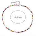 thumbnail image 4 of LYMAYTER Collier Léger Collier pour Femmes - Perles Colorées, Fausse Perle, Style Bohème, 4 of 4