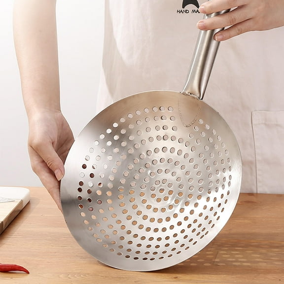 BESTOYARD Silver Stainless Steel Mesh Spoon Strainer for Cooking and Kitchen Use