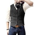 thumbnail image 2 of Men's Winter Coat Mens Slim Fit Man Dress Casual Business Suit Wedding Dress Vest Coat, 2 of 4