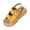 Yellow, variant on Women's Sandals Comfort Slides with Arch Support Non-Slip Lightweight Breathable Foam Slip-on Flat Beach Sandals with Adjustable Buckle Walking Shoes Black 6.5 Wide