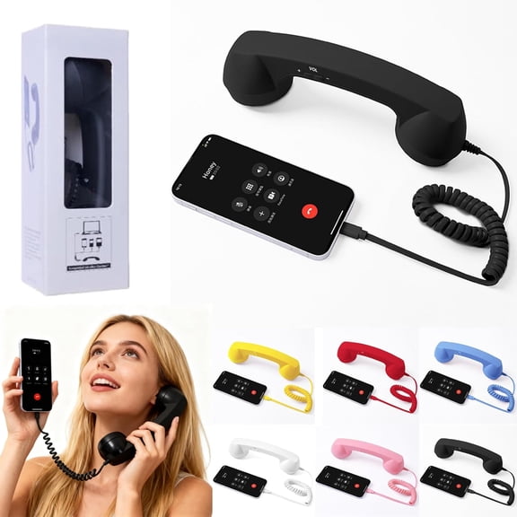 Landline Phones For Home , 2026 New Landline Handle Receiver with Volume Control, Exclusively Designed Retro Telephone for Clear Calls & Home Office
