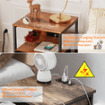 thumbnail image 6 of Furologee Set of 2 Nightstands, End Table with Charging Station, Bedside Tables with 2 Fabric Drawers, Night Stands with USB Ports & Power Outlets for Bedroom/Living Room/Hallway, 6 of 12