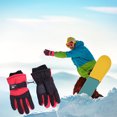 thumbnail image 1 of Guantes de esquí de invierno para jóvenes | Diseño de dedo dividido térmico grueso | Correa ajustable | Resistente al viento, a la decoloración y al desgaste | Deportes al aire libre, snowboard,, 1 of 7