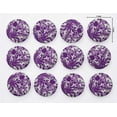 thumbnail image 3 of IBA Indianbeautifulart Purple Decorative Buttons For Sewing Crafting Leaves & Floral Artistic Printed Canvas Fabric&nbsp;1 Inch Buttons For Sewing Pack Of 50, 3 of 7