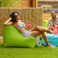 thumbnail image 3 of Jaxx Ponce Outdoor Bean Bag Chair - Weather Resistant Patio and Poolside Lounge Seating, Lime Green, 3 of 8