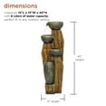 thumbnail image 4 of Alpine Corporation 40" Tall Cascading Rustic Bowls Fountain with LED Lights Yard Decoration, 4 of 12