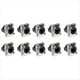 thumbnail image 1 of 10 Piezas Ethernet Rj45 Conector de Chasis NE8FDP Conector de Paso Ethernet IP65 A Prueba de Agua A, 1 of 5