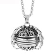 thumbnail image 1 of Elegant Silver Locket Pendant Photo Necklace for Angel Memorial with Expanding Design, 1 of 7