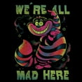 thumbnail image 2 of Men's Alice in Wonderland Rainbow Cheshire Long Sleeve Shirt Black 2X Large, 2 of 4