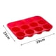 thumbnail image 2 of Molde de silicona para muffins, molde antiadherente para 12 muffins, molde jumbo para muffins, molde de silicona para muffins, molde para muffins sin BPA para hornear muffins, huevo, 2 of 5