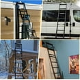 thumbnail image 6 of Telescoping Ladder for RV & Attic, 10.5FT Aluminum Extension Ladder with Dual Locking Mechanism, Max Load 330lbs, Compact Foldable Ladder for Roof, Home, Travel Trailer & Multi-Surface Use, 6 of 8
