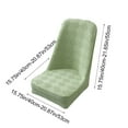 thumbnail image 3 of Large Dining Chair Covers Half Elastic Slipcovers for Curved Back Chairs with Stretchable Fabric for Easy Installation and Protection, 3 of 6
