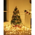 thumbnail image 5 of Jostyle 4.5FT Pre-Lit Christmas Tree, Decorated with 300 Clear Lights and Realistic 516 Thicken Tips, 5 of 9