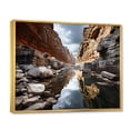 thumbnail image 2 of Designart "Timeless Passage Through the Canyon I" Landscapes Floater Framed Wall Art Print, 2 of 7