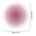 thumbnail image 3 of Lilgiuy Pink Round Area Rug 15.74" for Bedroom, Machine Washable, Solid Color Soft Cozy Circle Rugs for Kids Room, Living Room Decor, Cute Carpet for Nursery Playroom Dorm Baby Teens, 3 of 6