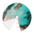 thumbnail image 3 of Salouo Turquoise Beach Kayaking Christmas Tree Skirt 48" Farmhouse Christmas Decorations Snowman Xmas Tree Skirt Tree Mat for Holiday Party Decor, 3 of 8
