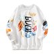 thumbnail image 1 of Nuevos suéteres de otoño e invierno para hombre, camisetas de manga larga con cuello redondo y estampado de moda para hombre, suéteres de talla grande con grafiti de moda Pompotops oipoqjl17882, 1 of 1