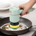 thumbnail image 4 of Limpieza EléCtrica Cepillo de Platos InaláMbrico de Mano PráCtico Limpiador MultifuncióN Cepillos Dormitorio Cocina Inodoro, Rosa, 4 of 5
