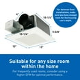 thumbnail image 4 of Panasonic WhisperFit Retrofit Ceiling Mount Bathroom Exhaust Fan, 50-80-110 CFM, FV-0511VF1, 4 of 8