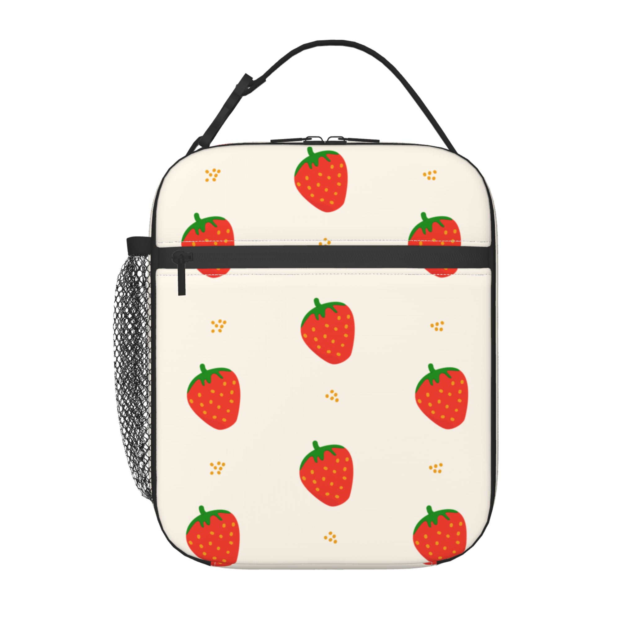 YFYANG Reusable Adult / Children Portable Lunch Bag, Red Cartoon