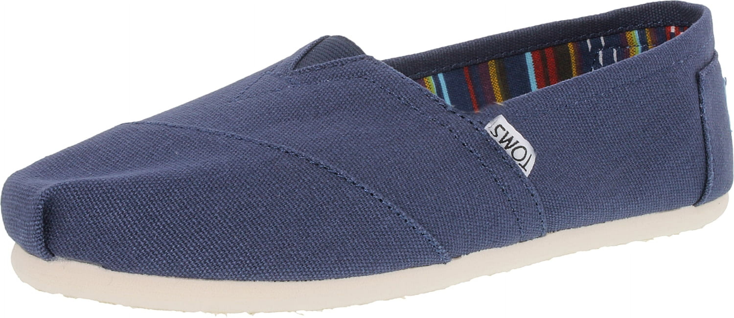 Authentic Tom\'s TOMS NAVY CANVAS WOMEN\'S CLASSIC COMFORT SHOES sz women’s 9 Womens Alpargata Navy Heritage Canvas Espadrille – TOMS.com main image 3