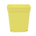 thumbnail image 1 of Nvzi Paquete de 24 macetas de plástico cuadradas para vivero, macetas de plástico de 3 pulgadas, maceta con bandeja y platillo para decoración de interiores, exteriores,color amarillo, 1 of 5