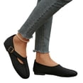 thumbnail image 5 of IEMIEMIEM Women's Mary Jane Flats Comfortable Dressy Ballet Flats Casual Round Toe Slip On Non Slip Office Work Woman Walking Shoes 8.5 Wide Black, 5 of 8