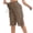 Coffee-#001, variant on Dweltoz Cargo Shorts for Women High Waisted Casual Long Shorts with Pockets Summer Lightweight Knee Length Outdoor Short Pants,Black XL