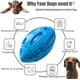 thumbnail image 4 of Juguetes chirriantes para perros para masticadores agresivos, bola de goma para masticar con chirriador, juguetes interactivos para perros (azul), 4 of 5