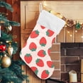 thumbnail image 5 of Coolnut Strawberry Christmas Stocking, Personalized Large Candy Stocking, Xmas Stockings Decoration Hanging Gift for Family Holiday Party Ornaments Decor Fireplace, 5 of 7
