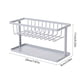 thumbnail image 3 of Organizador de fregadero doble, porta toallas de cocina, escurridor de platos, diseño de pared, para cocina/baño, dispensador de jabón, organizador de fregadero Blaxill, 3 of 9