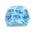 thumbnail image 4 of WUXIAN Toddler Girls Sun Hats Baseball Cap Baby Cap Sun Hat Print Dinosaur Animal Pattern And Solid Color Hat Summer Cute Bucket Hats,Sky Blue,One Size, 4 of 6