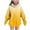 Yellow, variant on Piuwrlz Winter Hoodies for Kids Girls Boys Printed Hood Sweatshirts Pocket Long Sleeved Plush Round Neck Hoodie Pullover Dark Blue Size 5 Years