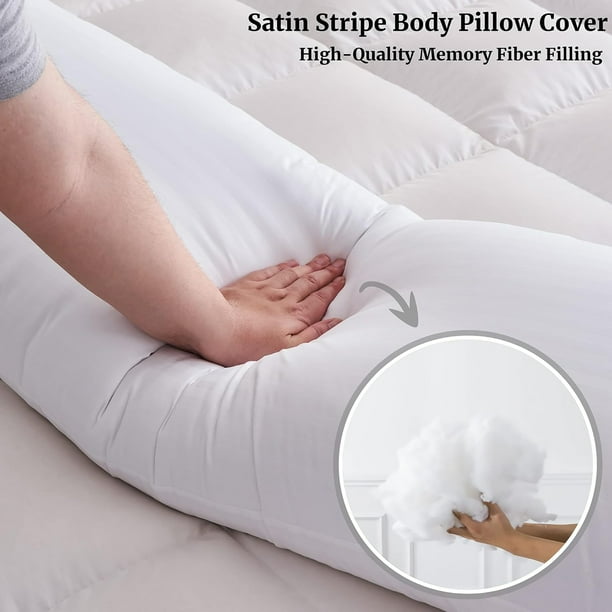 Yalamila WhatsBedding Large Body Pillow Insert Full Body Pillow for Side Sleeper Long Bed Pillow for Adults 20 x 54 inch Walmart Business Supplies