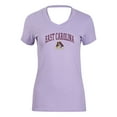 thumbnail image 2 of Women's Lavender ECU Pirates Bella Crossover Back V-Neck T-Shirt, 2 of 3