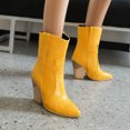 thumbnail image 4 of Summer Saving Clearance AXXD High-Heels Mid Mid-Calf Boots,Ladies Knee-High Fall Autumn Daily Hiking Boots Women Slip On Shoes Women Knee-High Boots Boots For Reduced Price, 4 of 8