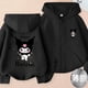 thumbnail image 3 of Sanrio-Sudadera con capucha de algodón puro para niños, cárdigan con cremallera, chaqueta de dibujos animados, ropa Kuromi, regalo de vacaciones, novedad de 2024, 3 of 5