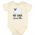 thumbnail image 3 of Inktastic My Oma Loves Me Baby Lamb Boys or Girls Baby Bodysuit, 3 of 5
