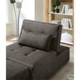 thumbnail image 5 of Furniture of America Lilian Contemporary Fabric Futon Ottoman in Dark Gray, 5 of 6