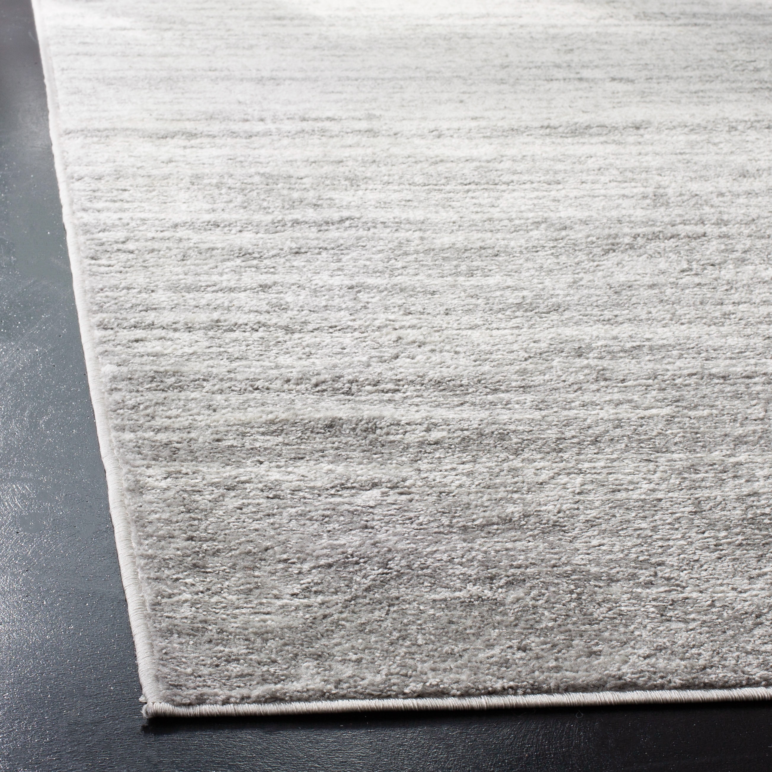 SAFAVIEH Adirondack Esmond Striped Area Rug, Ivory/Silver, 9' x 12' - Large - Modern Design, Ivory & Silver, Ideal for Living Room, Bedroom, Dining Space