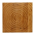 thumbnail image 5 of DecMode 16" x 18" Brown Wood Intricately Carved Accent Table, 1-Piece, 5 of 11