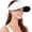 Ivory, variant on Women's Quick Dry Ponytail Sun Visor, UPF 50+ Silicone Brim, Lightweight Packable & Cooling Sweat-Wicking Fabric