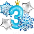 thumbnail image 1 of Set de globos para fiesta Florisland Frozen, 3er cumpleaños, 40", 1 of 6